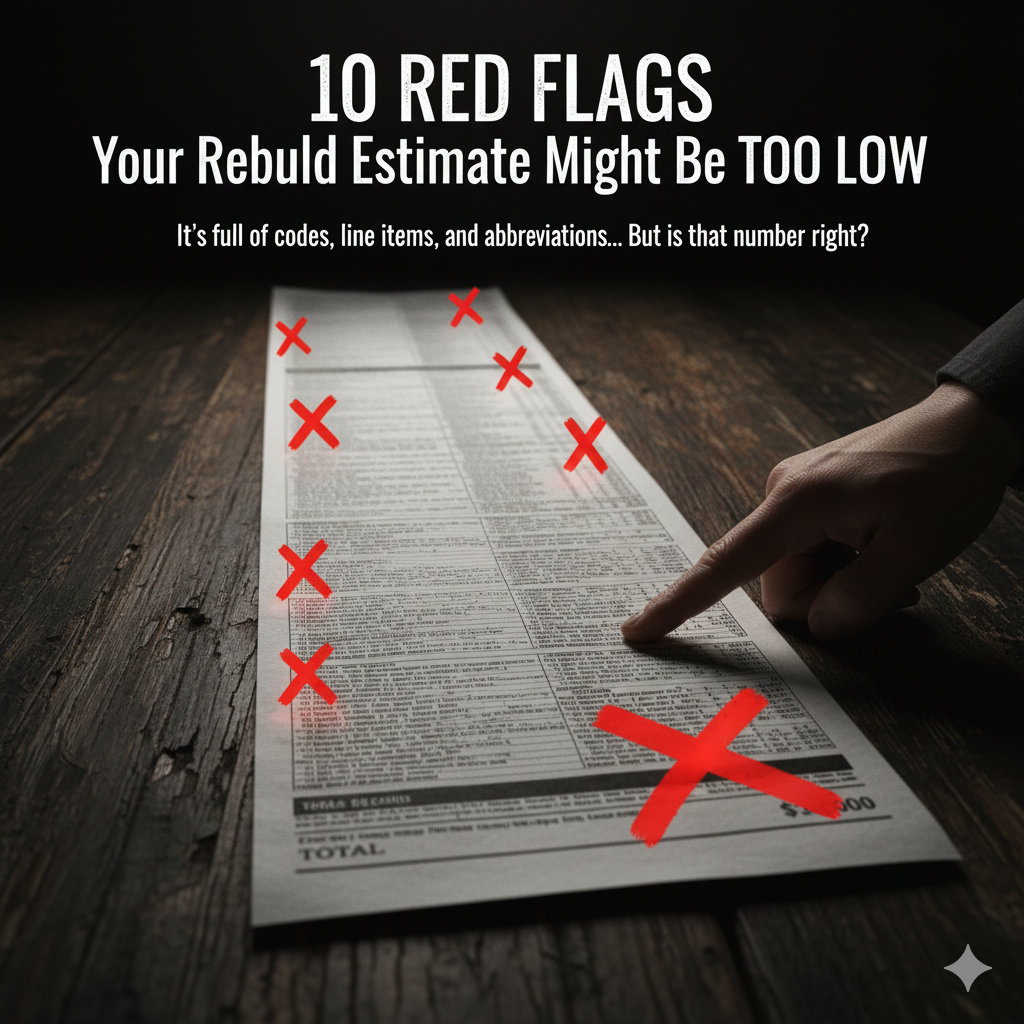 10 Red Flags Your Rebuild Estimate Might Be Too Low